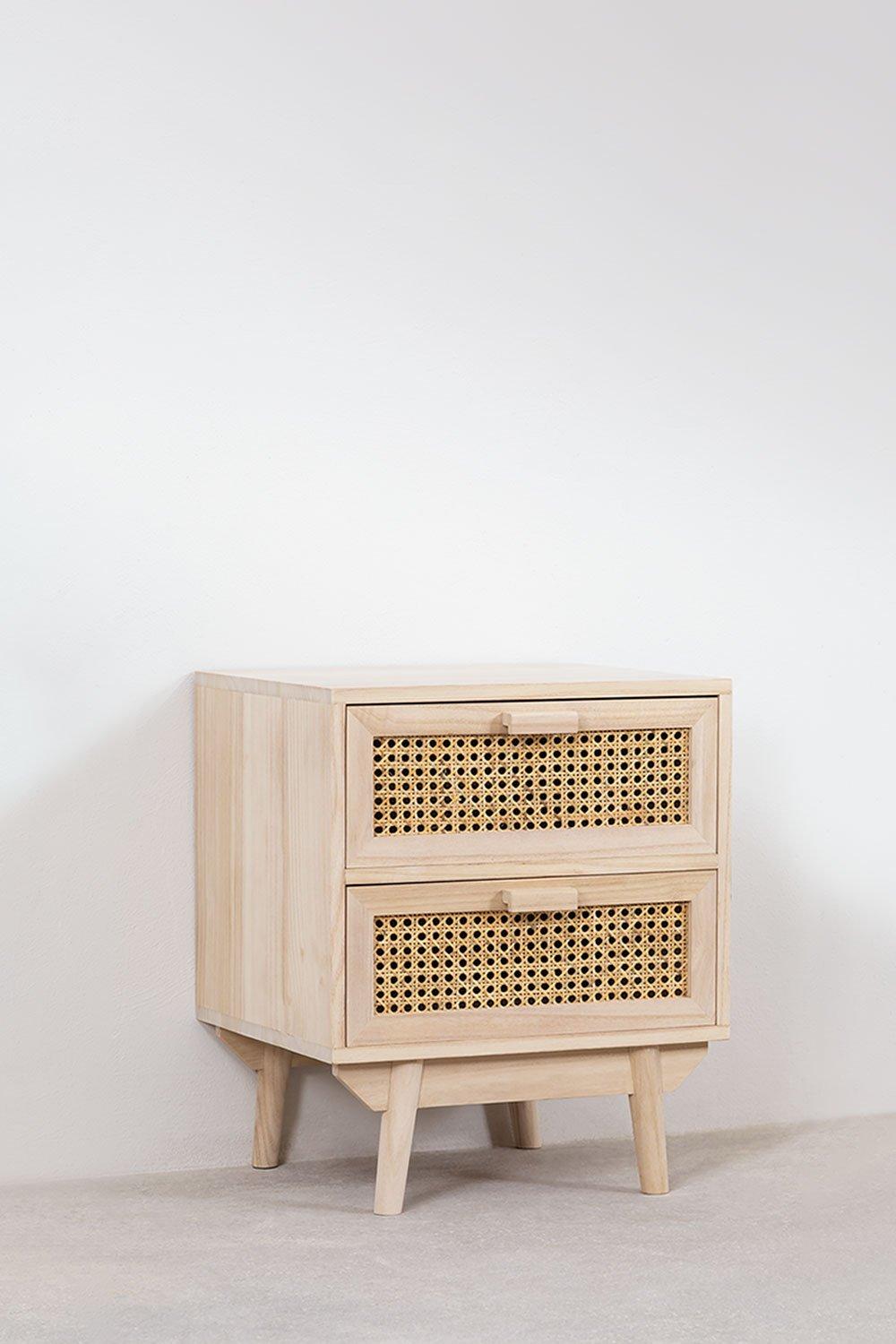 Sklum Table De Chevet En Bois Ralik
