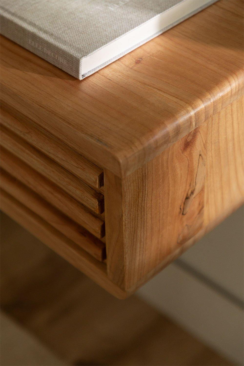 Sklum Table De Chevet Flottante En Bois Deleyna