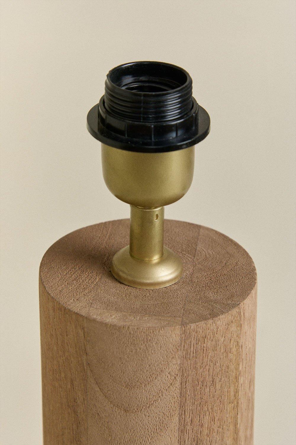 Sklum Table Lamp Base ↑30 Cm In Carolina Mango Wood