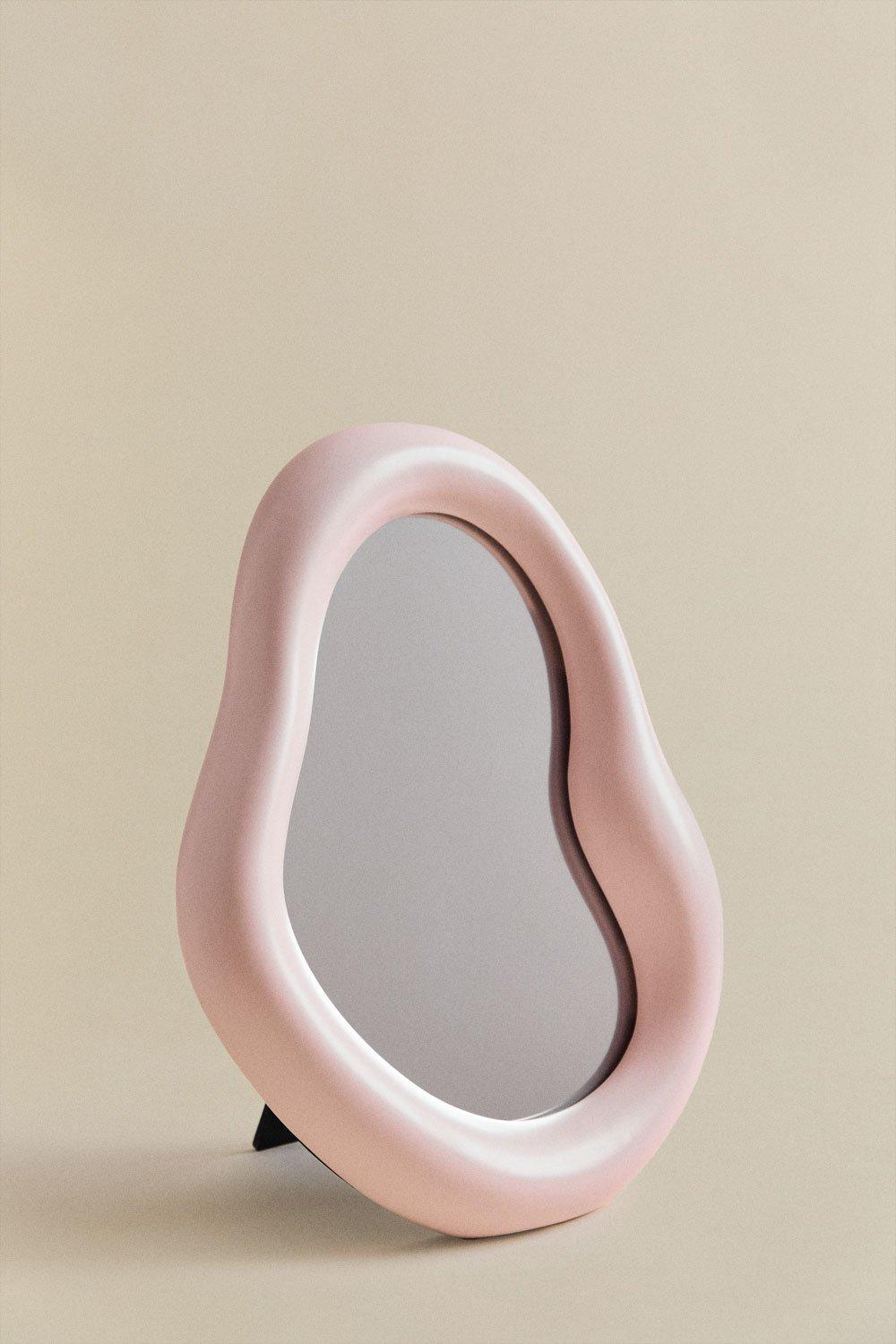 Sklum Table Mirror 20x30 Cm In Estony Ceramic