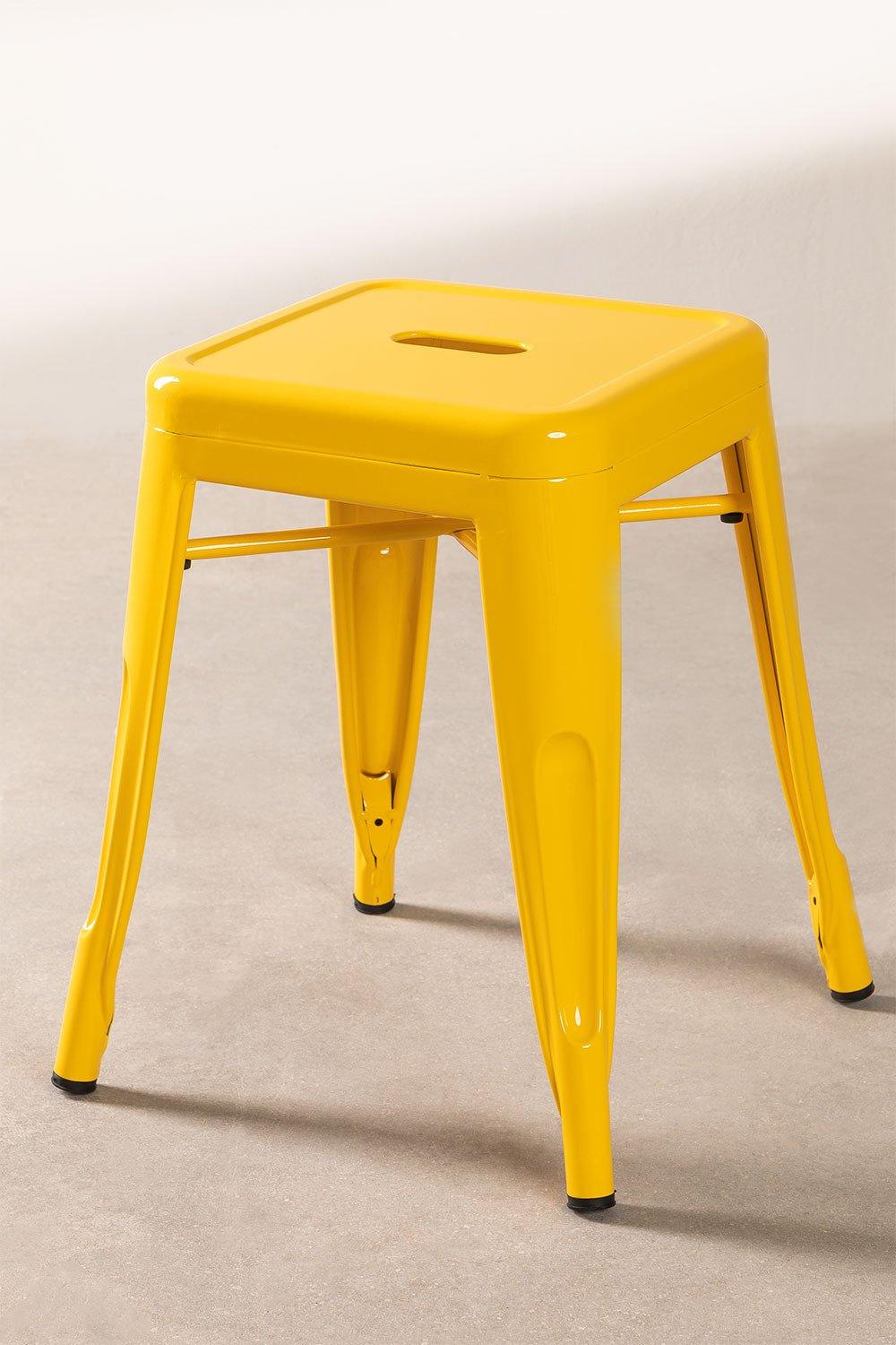 Sklum Tabouret Bas En Acier Jaune Fresia LIX