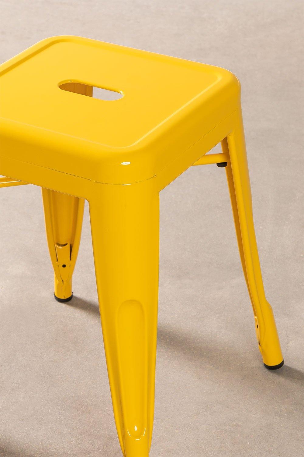 Sklum Tabouret Bas En Acier Jaune Fresia LIX