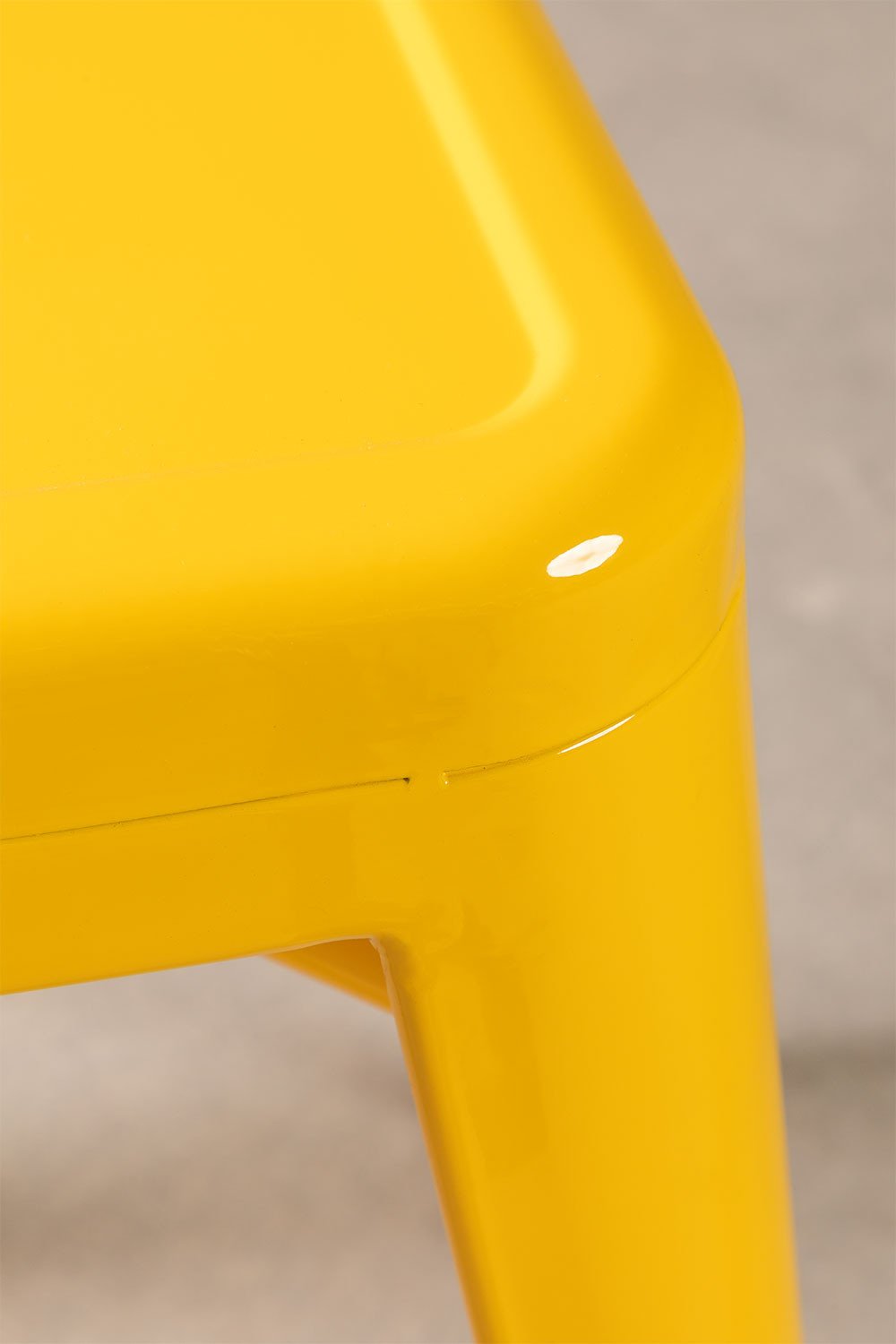 Sklum Tabouret Bas En Acier Jaune Fresia LIX