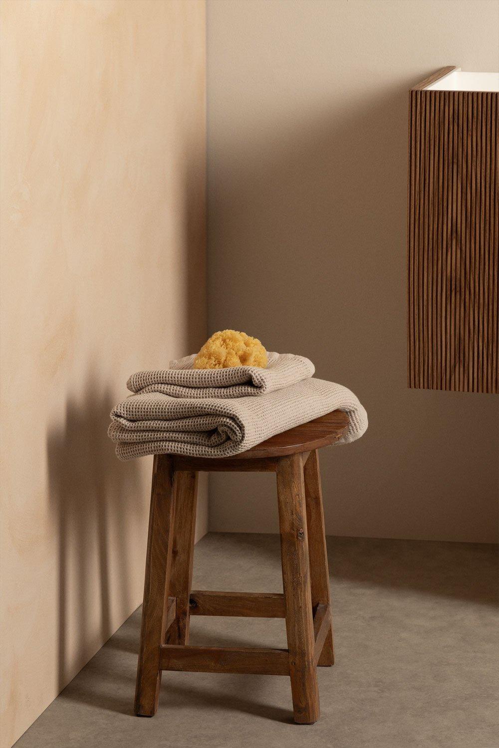 sklum Tabouret bas en bois recyclé Lare