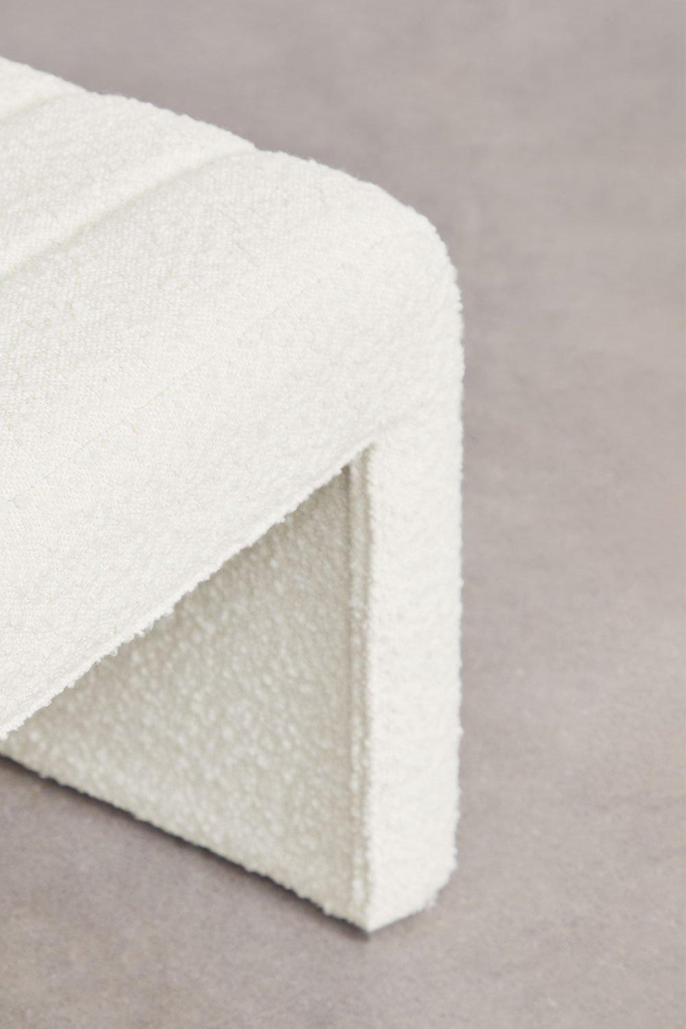 Sklum Tabouret Bas En Tissu Bouclé Vera