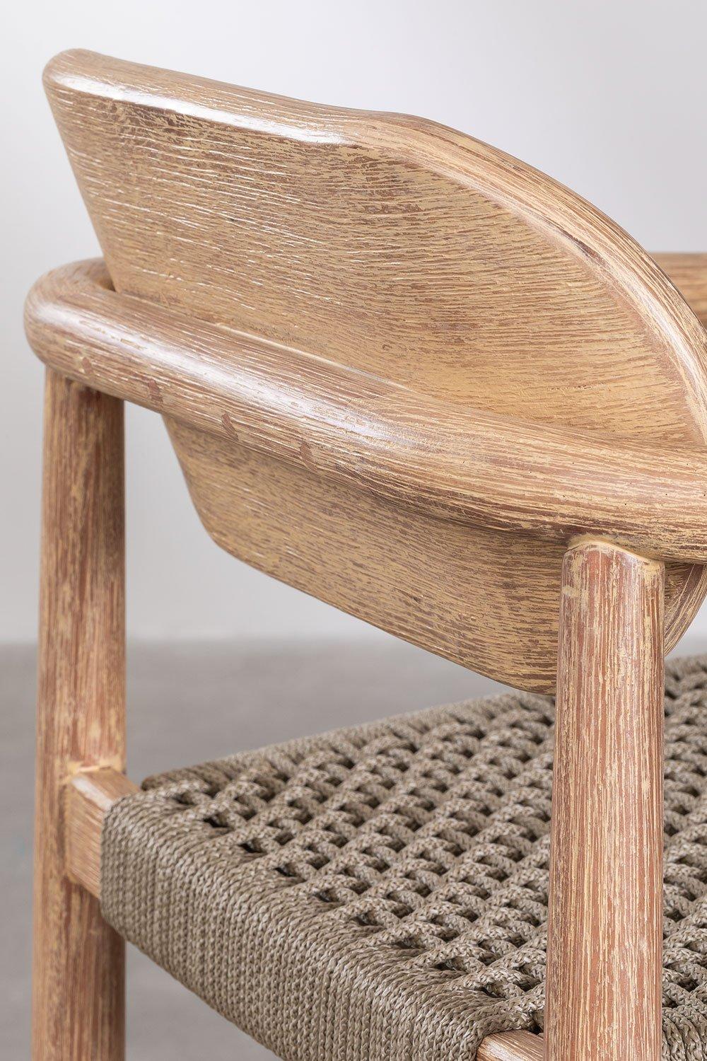 Sklum Tabouret Haut 66cm En Bois Marron Blé Naele