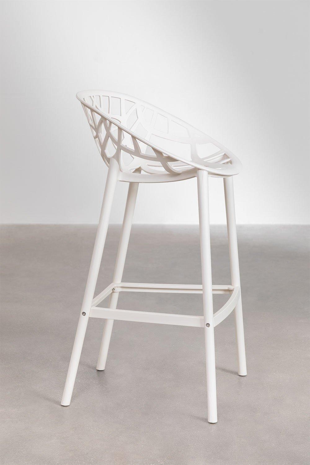 Sklum Tabouret Haut 75cm Blanc Gardenia Ores
