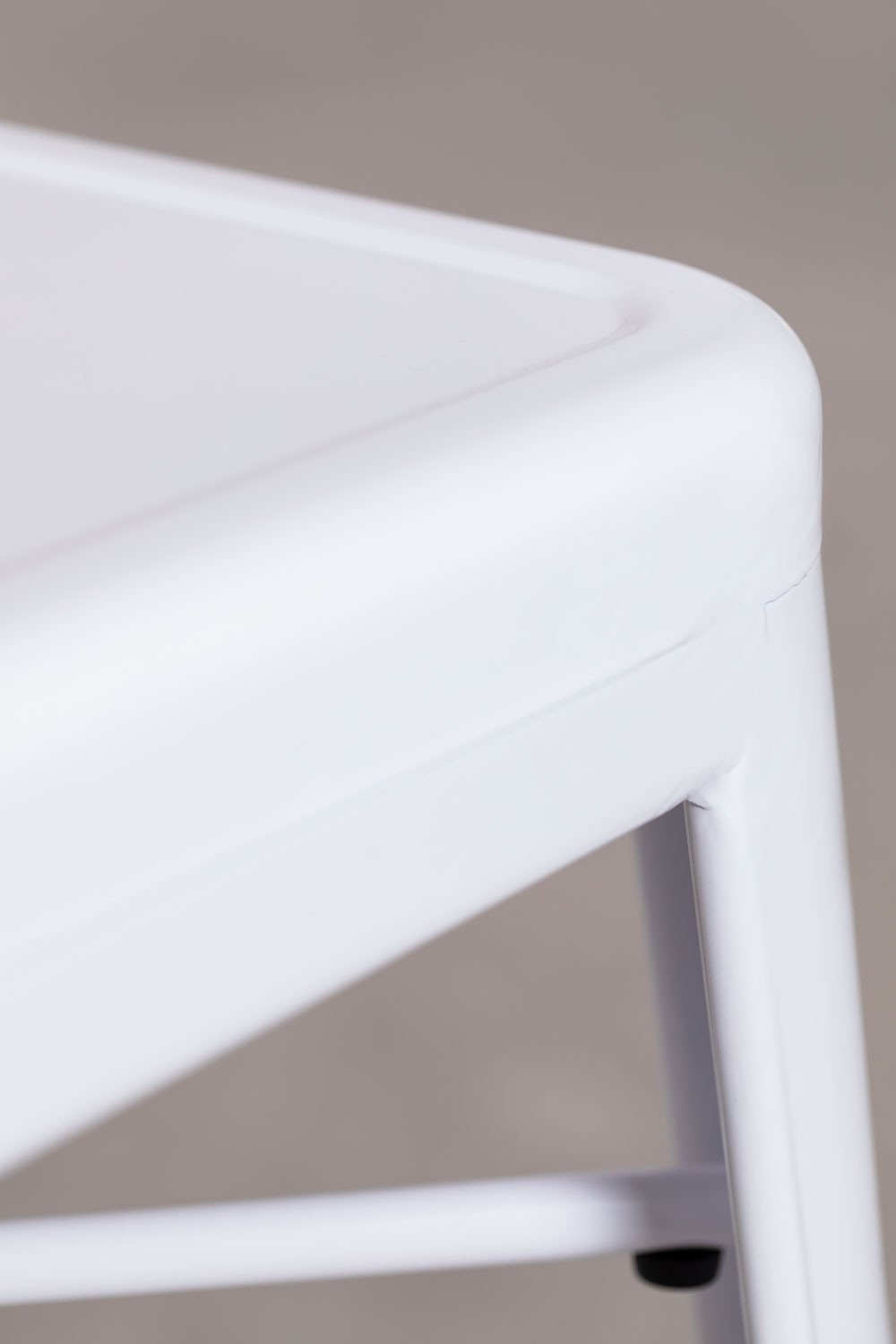 Sklum Tabouret Haut 76cm En Acier Blanc LIX