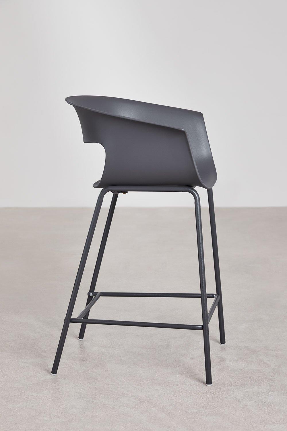 Sklum Tabouret Haut En Polypropylène Et Fer Alanys