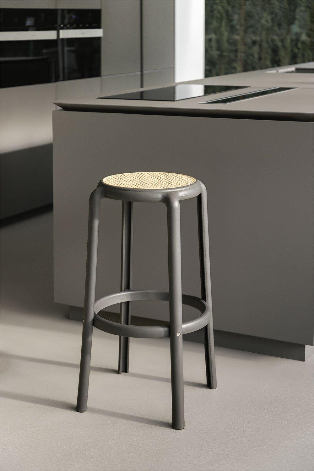 sklum Tabouret haut gris graphite Omara