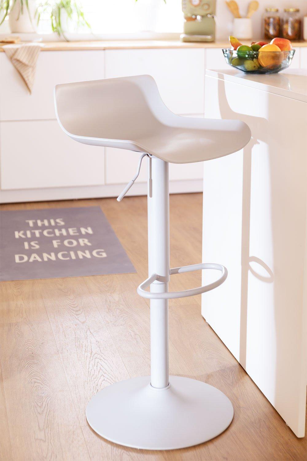 sklum Tabouret haut réglable gris clair Arjenn