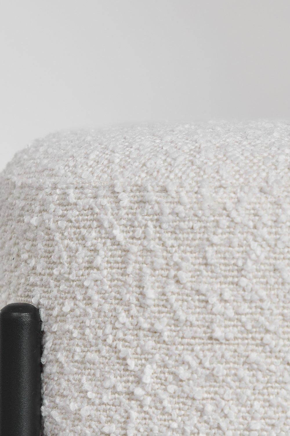 Sklum Taburée Basse En Toile Bouclée Anisa