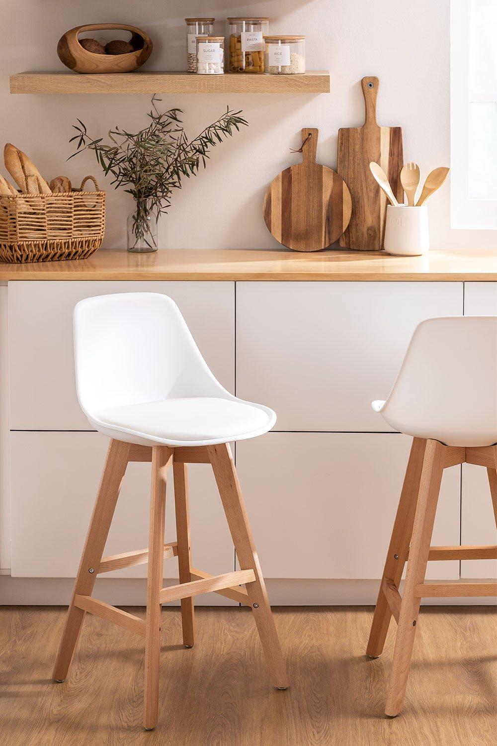 sklum Taburete alto 65cm blanco Nordic Edition