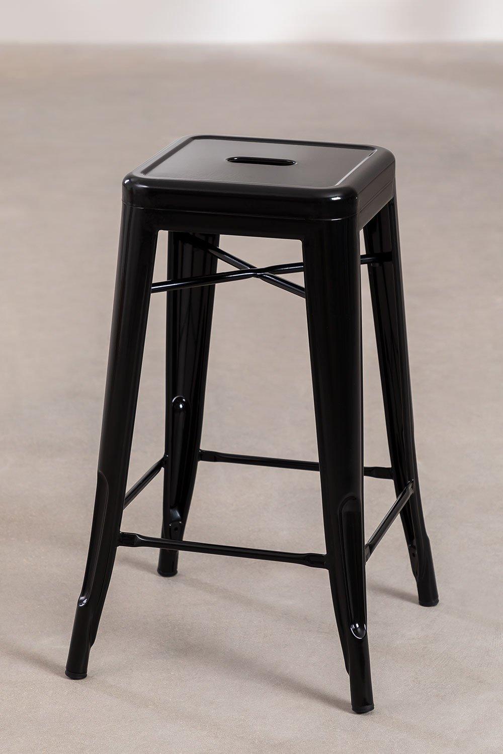 Sklum Taburete Alto 65cm En Acero Negro LIX