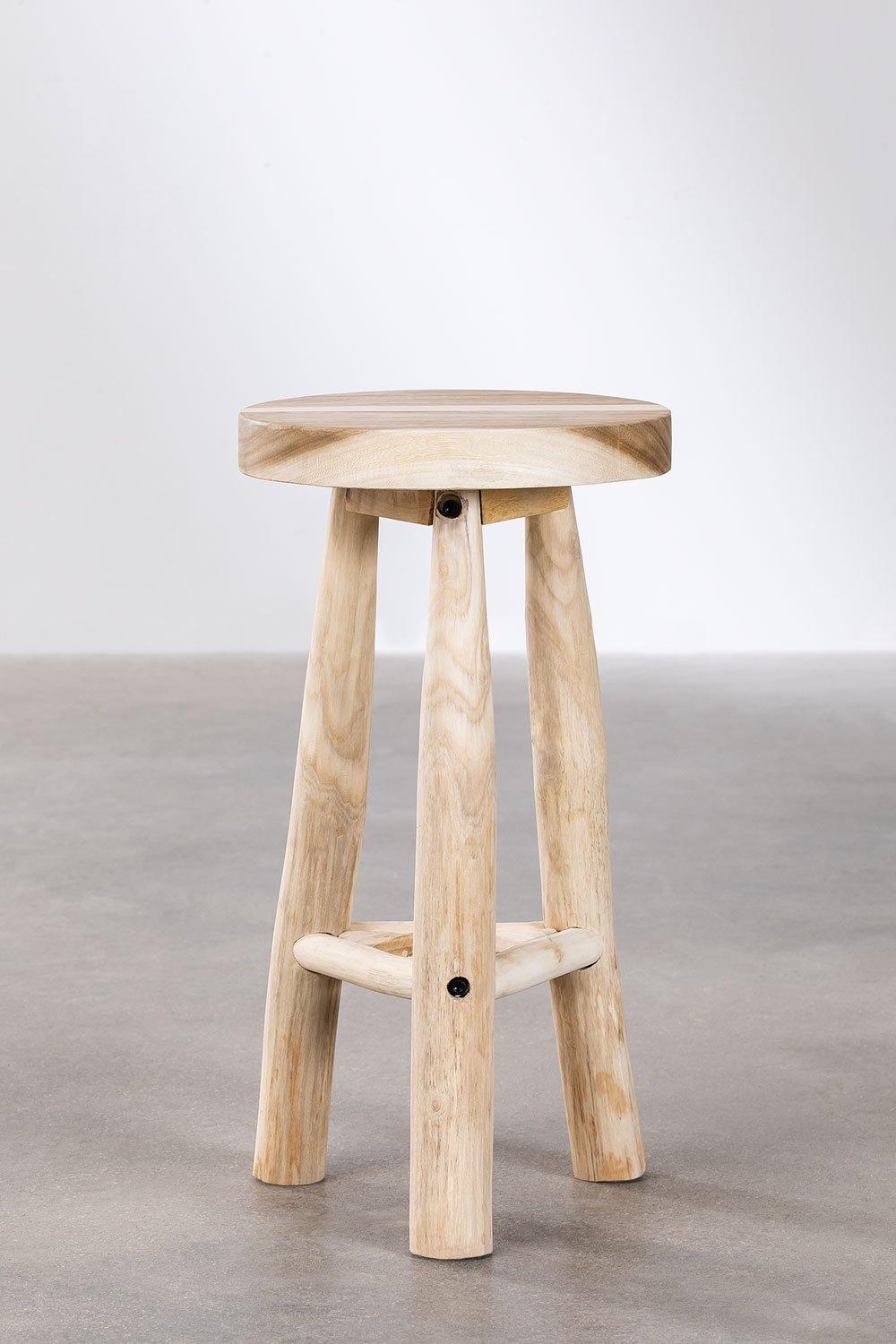 Sklum Taburete Alto 65cm En Madera Narel