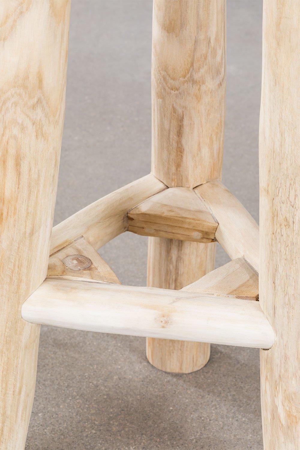 Sklum Taburete Alto 65cm En Madera Narel