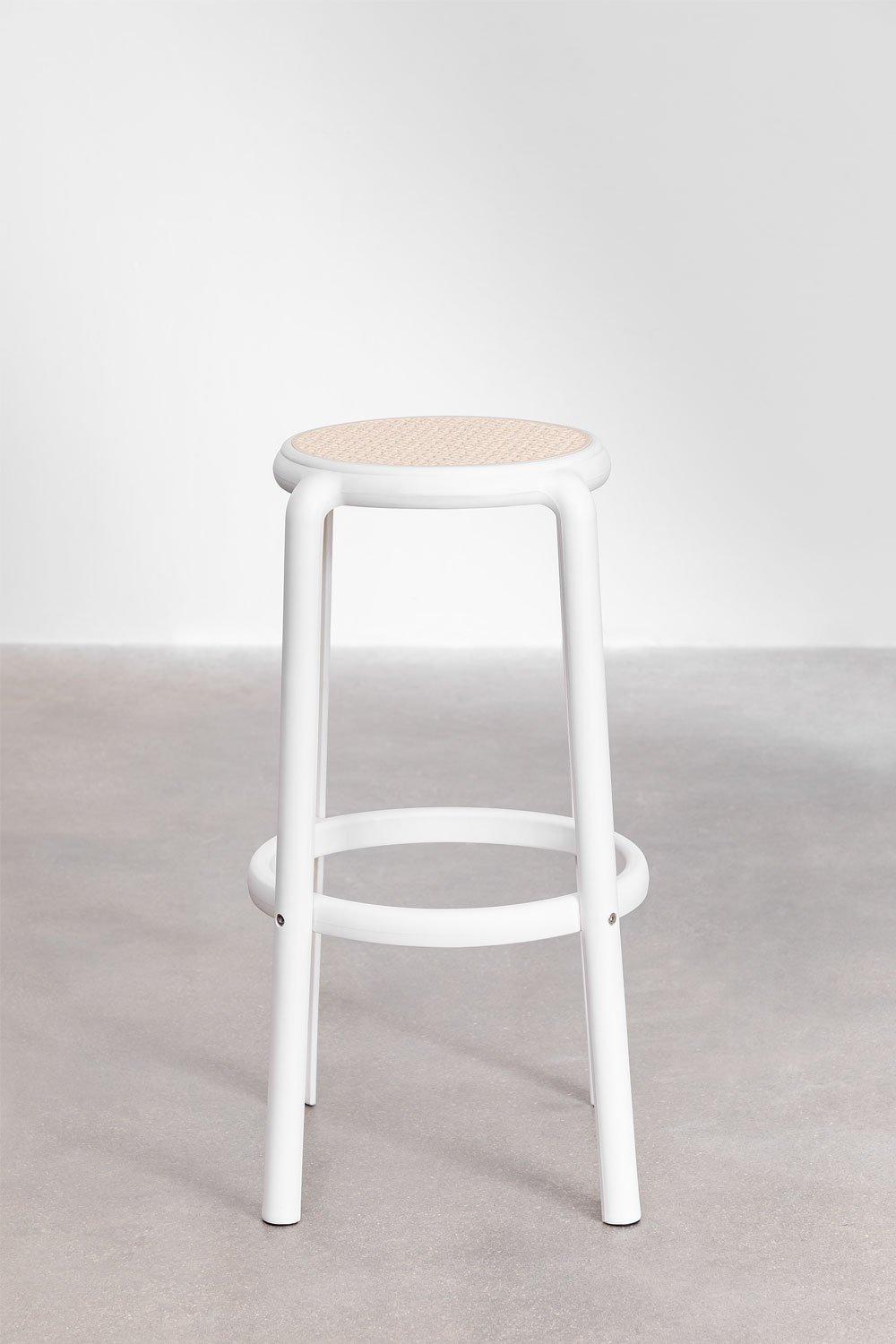 Sklum Taburete Alto Blanco Gardenia Omara