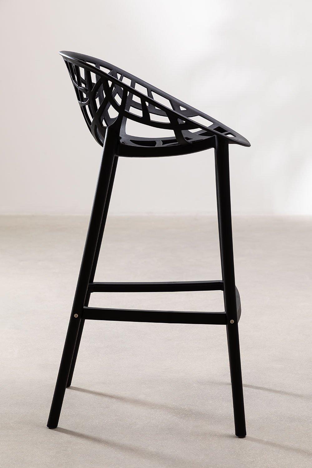Sklum Taburete Alto De Jardín 75cm Negro Ores