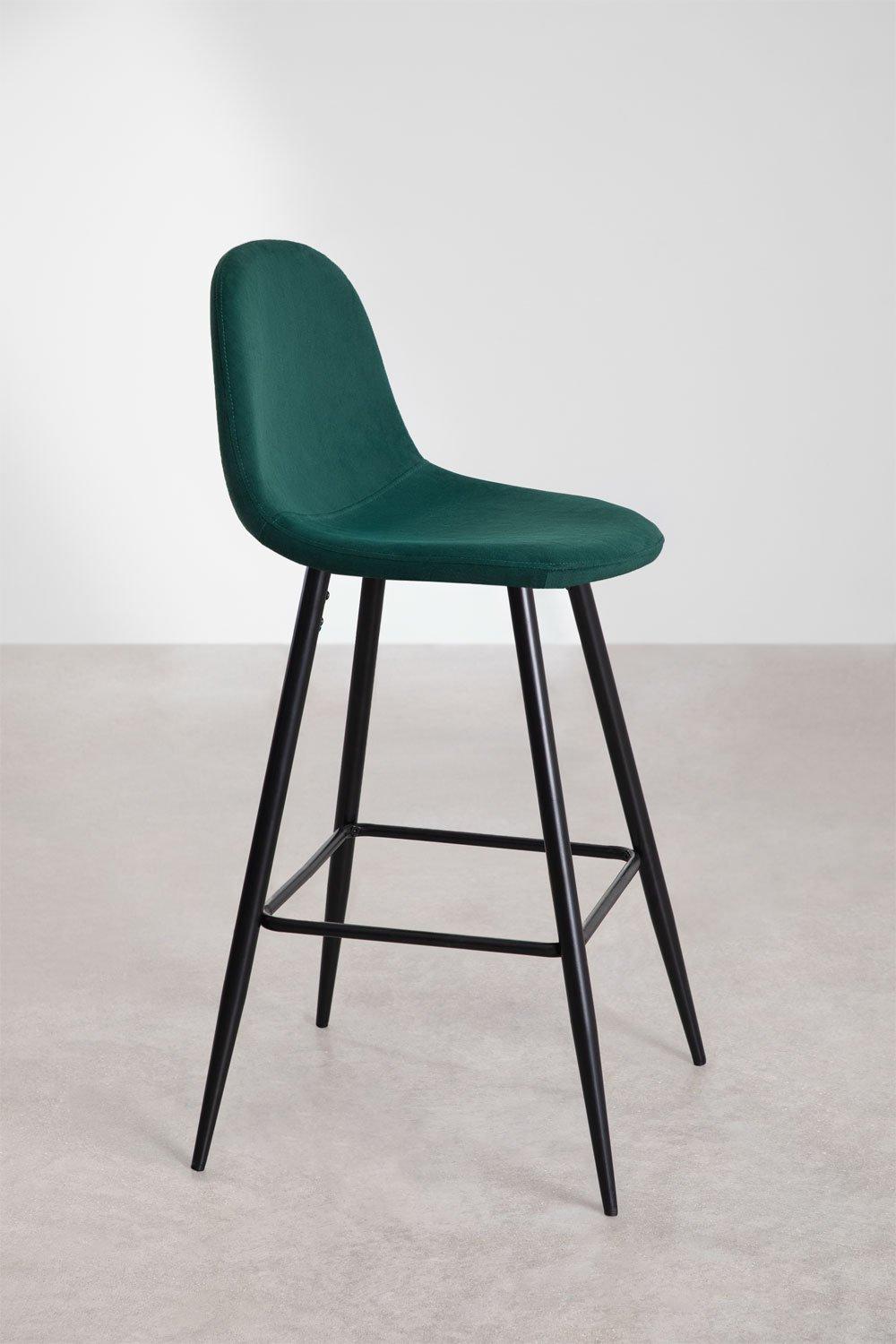 Sklum Taburete Alto En Terciopelo Glamm