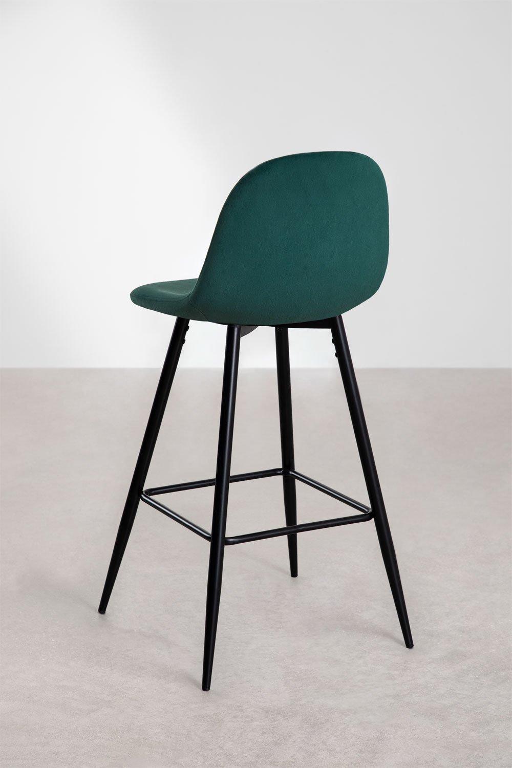 Sklum Taburete Alto En Terciopelo Glamm