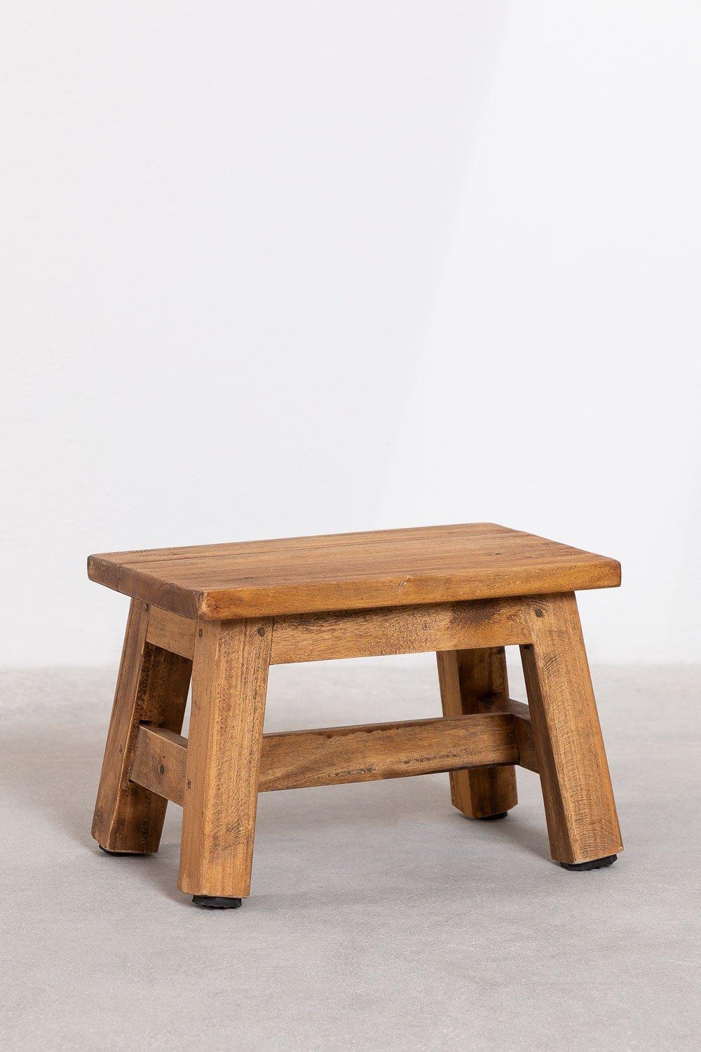sklum Taburete bajo en madera marrón castaña Abet