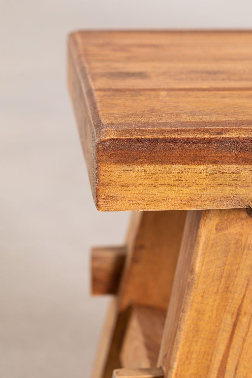 Sklum Taburete Bajo En Madera Reciclada Roblie