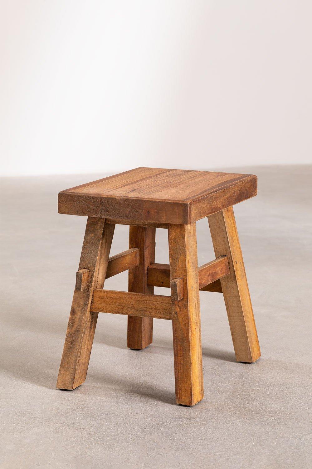 sklum Taburete bajo en madera reciclada Roblie