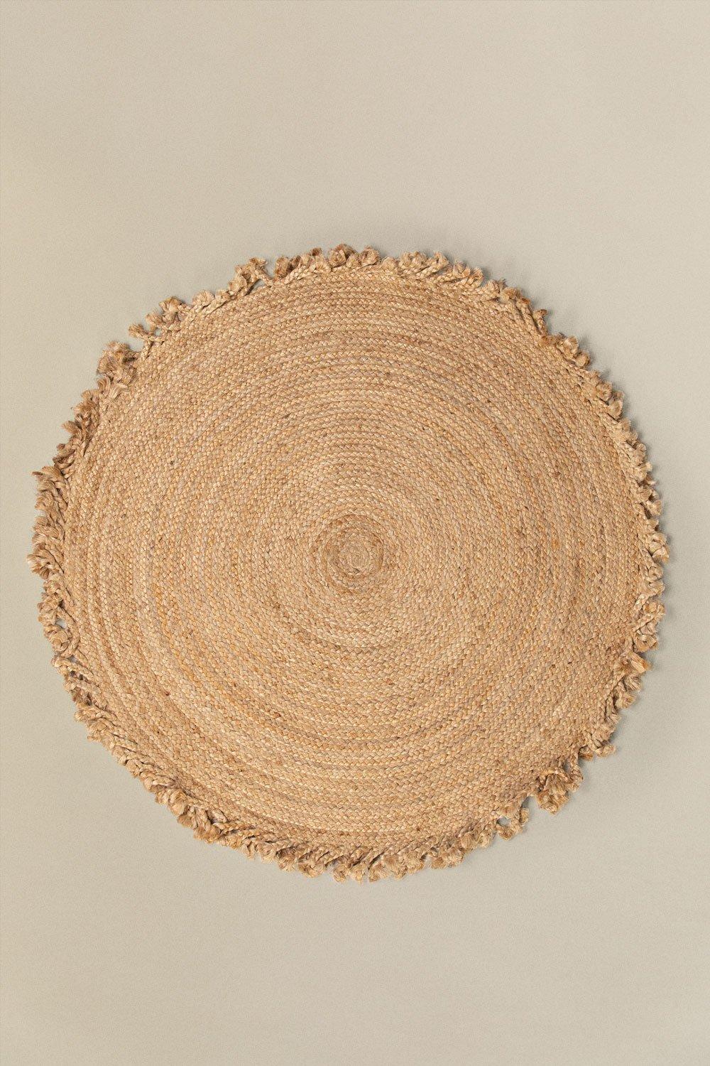 sklum Tapete Redondo de Juta Natural Ondes