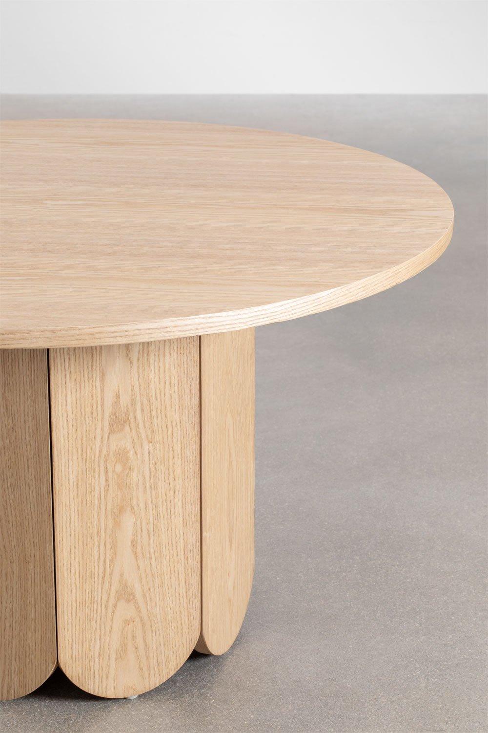 Sklum Tavolino Rotondo In Legno (Ø80 Cm) Vinesey