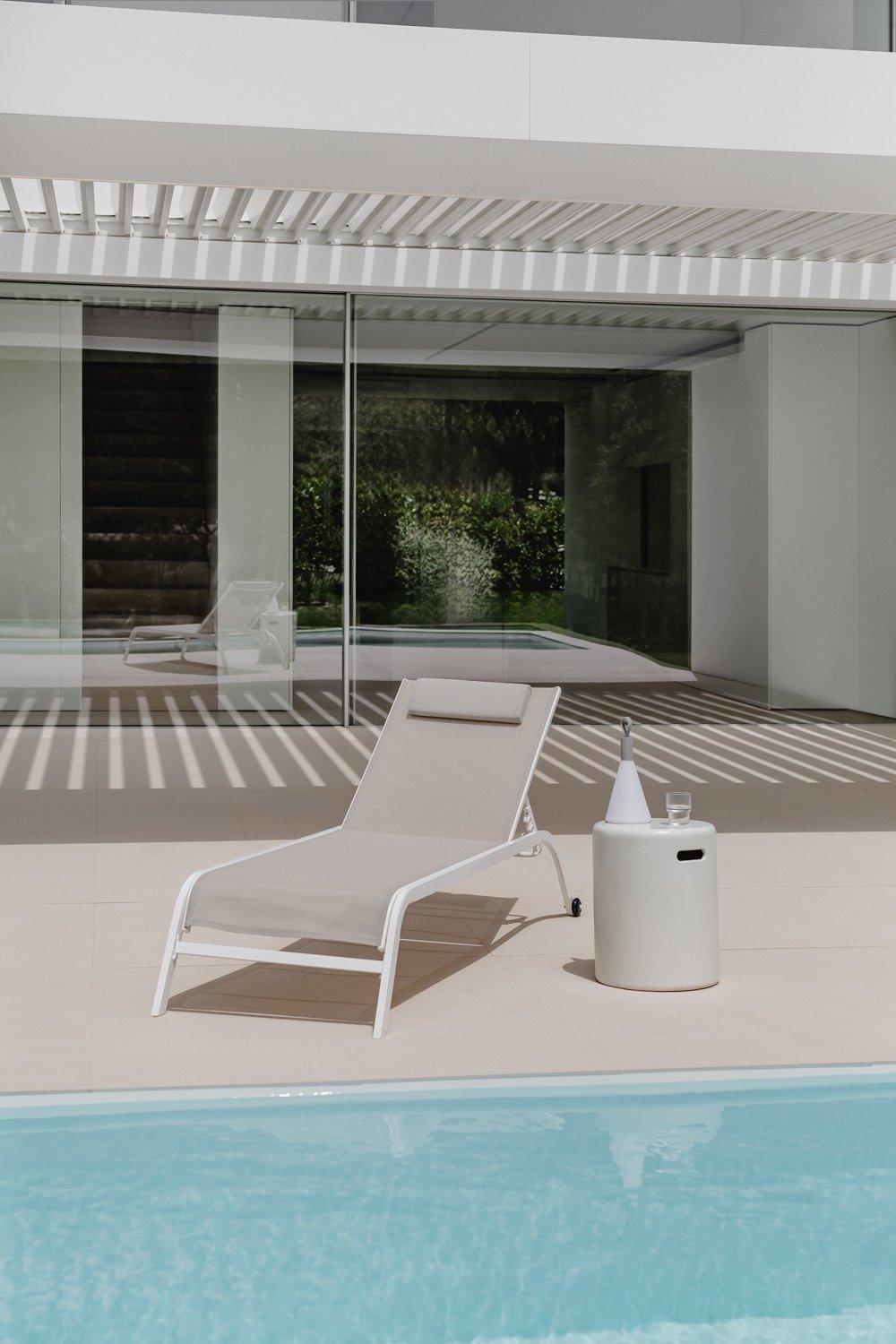 sklum Tumbona reclinable con cojín Therys