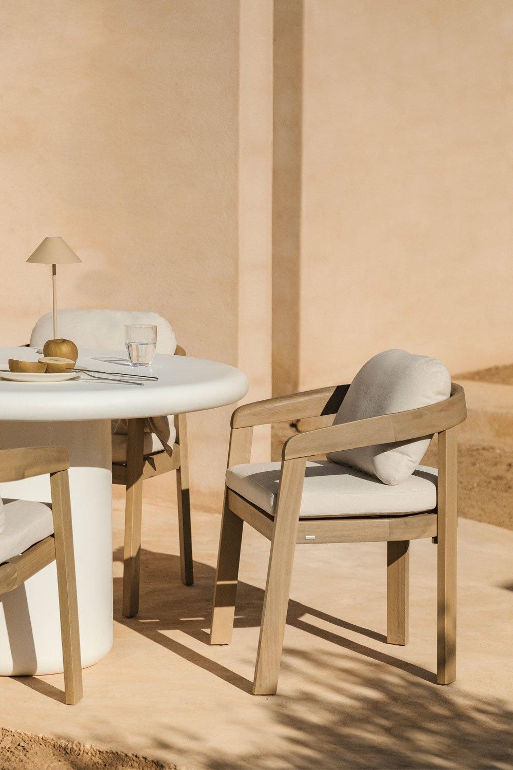 sklum Uleno garden chair in acacia wood