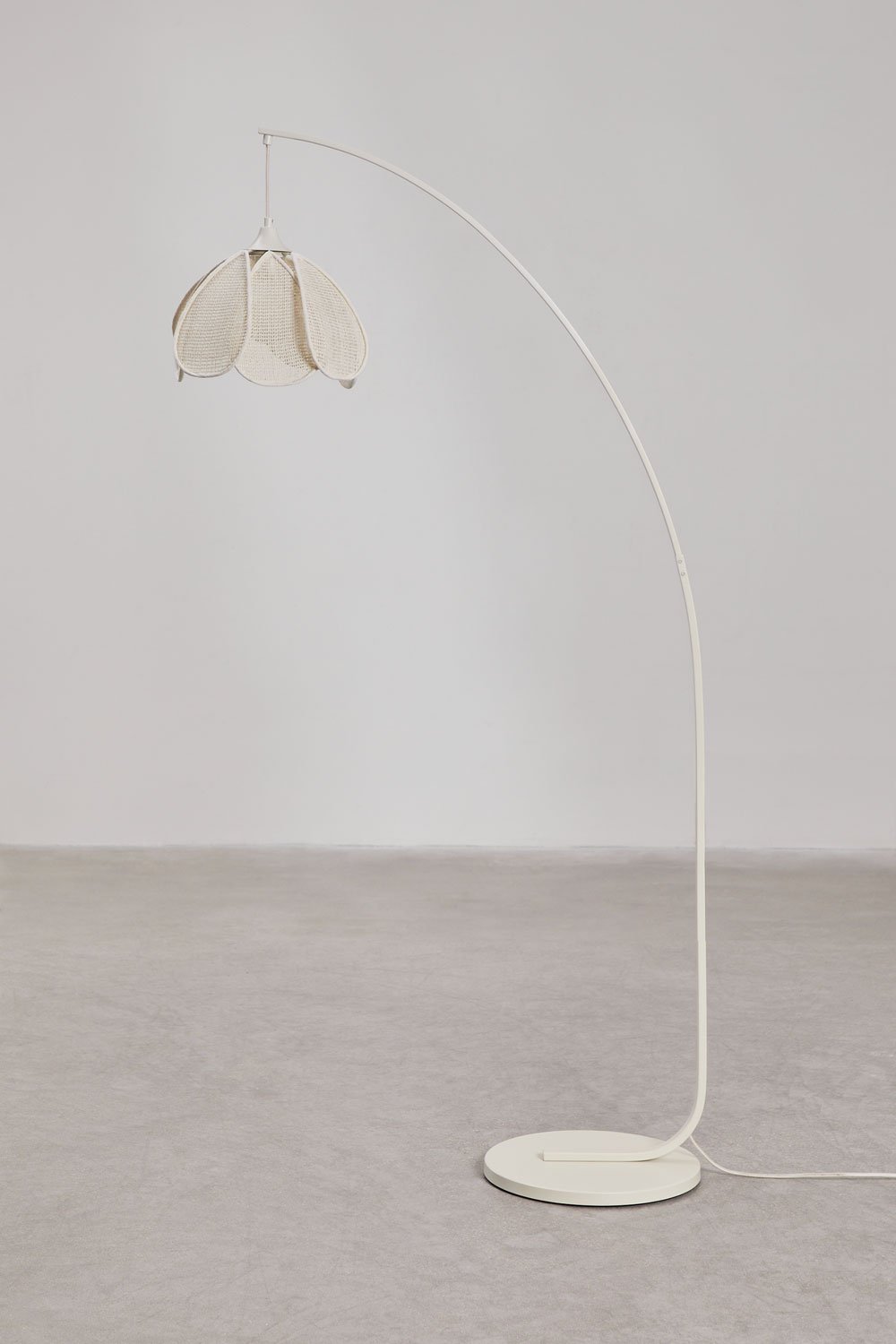 Sklum Vidson Iron And Linen Floor Lamp