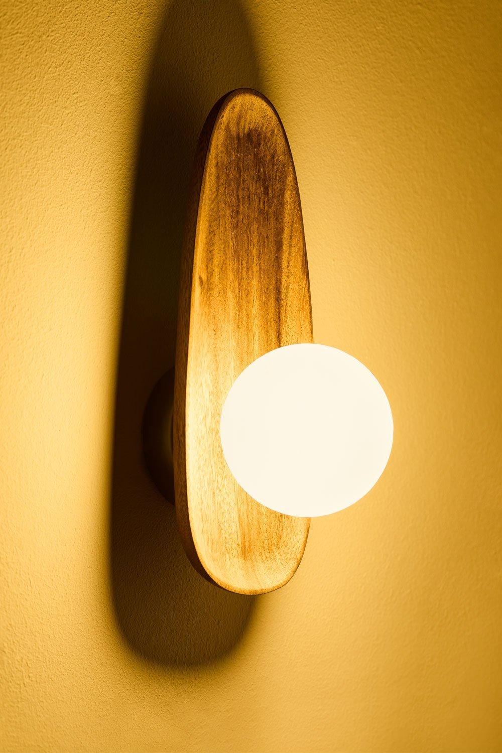 Sklum Wandleuchte Aus Akazienholz Freidy