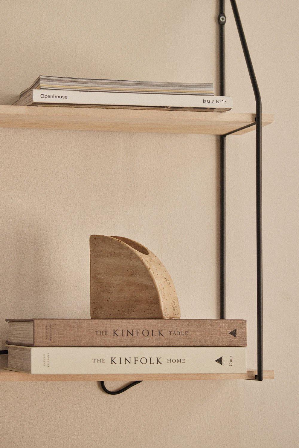 Sklum Wandregal Aus Holz Und Stahl Arison