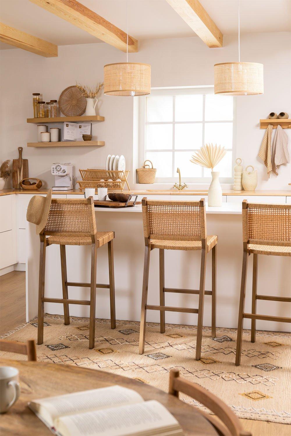 Sklum Wicker High Stool 74cm Ori