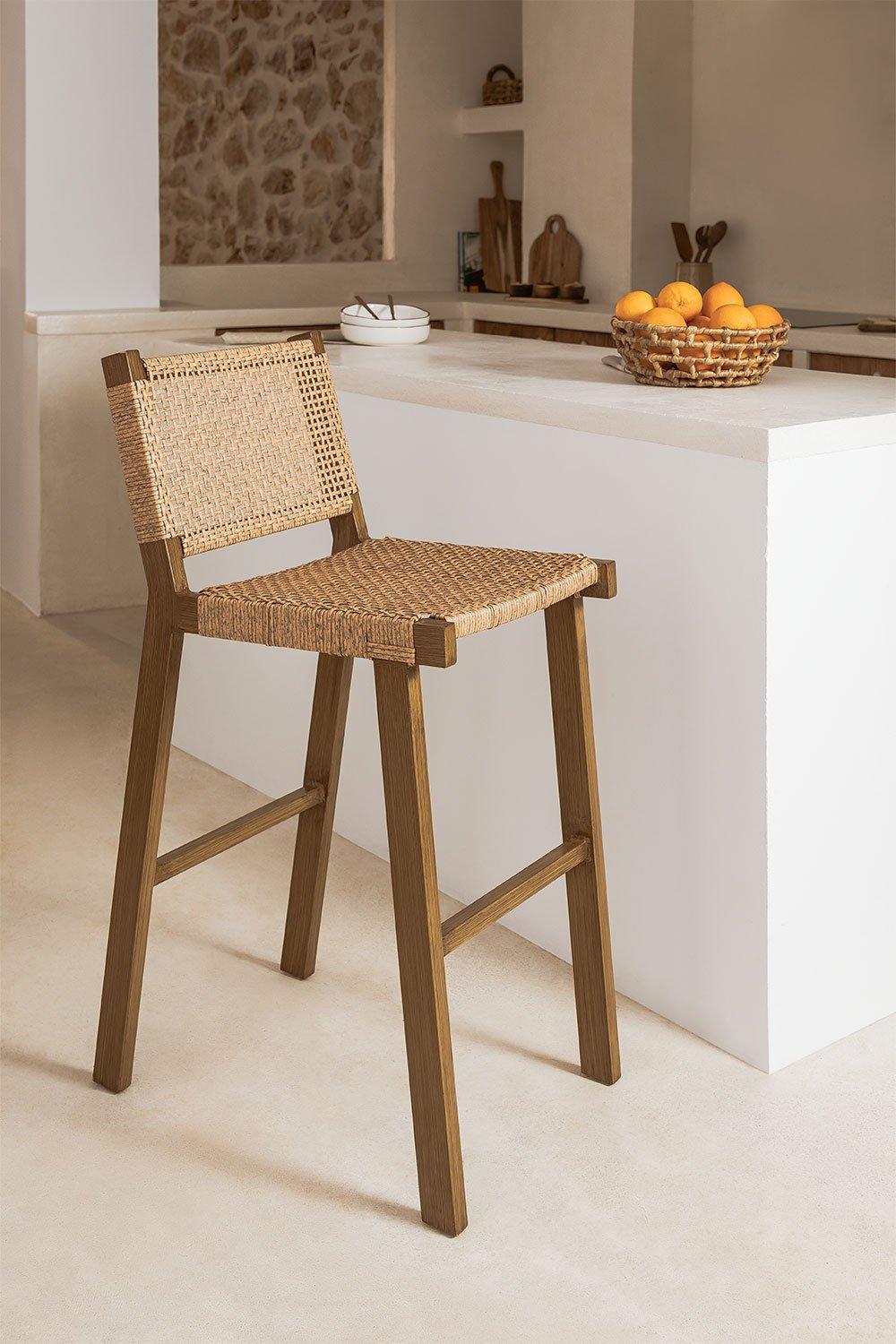 sklum Wicker High Stool 74cm Ori