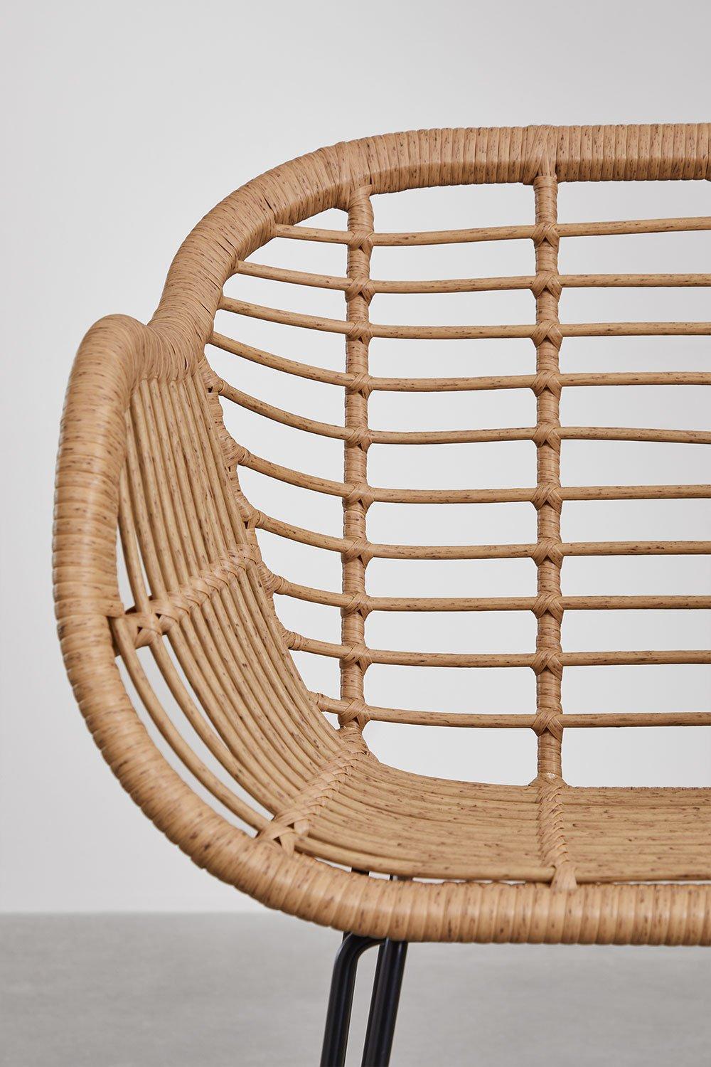 Sklum Zole Synthetic Wicker High Stool