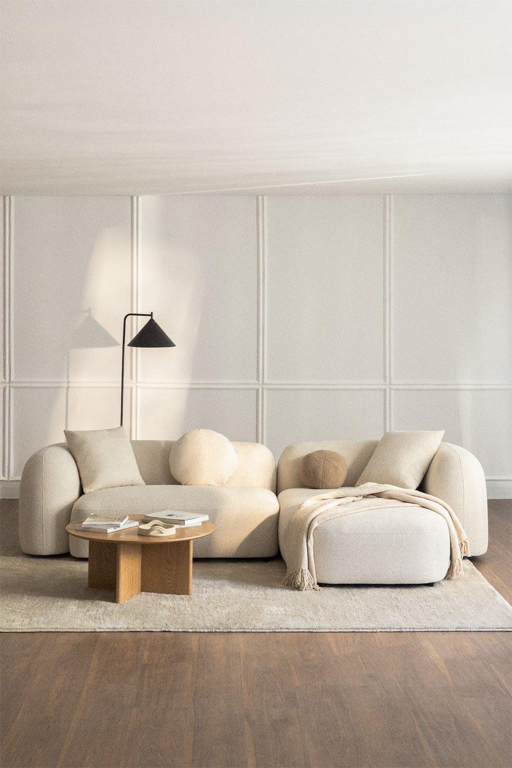 sklum Sofá modular chaise longue derecho de 2 piezas en chenilla Coco