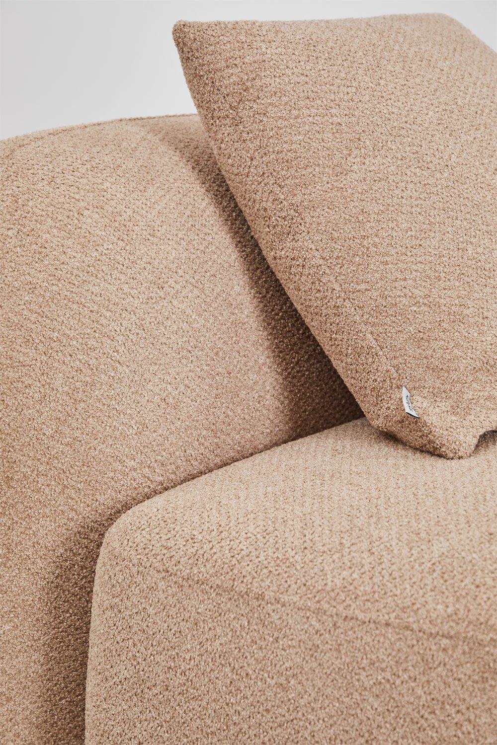 Sklum Sofá Modular Chaise Longue Direito De 3 Peças Em Chenille Coco