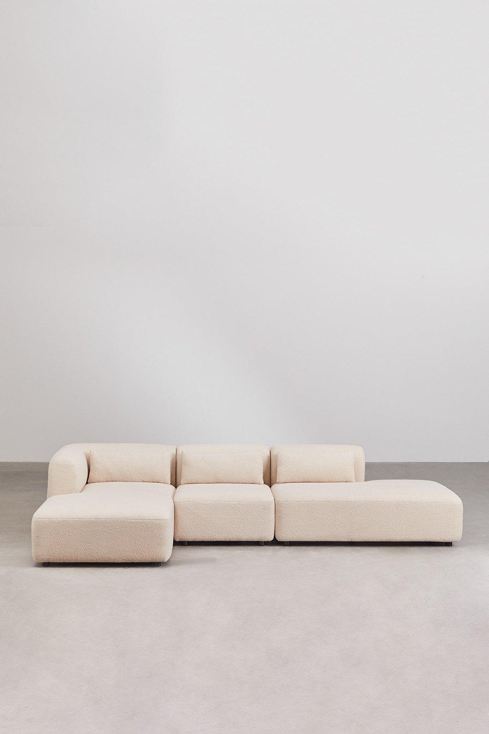 Sklum Sofá Modular Chaise Longue Esquerdo De 3 Peças Com Chaise Lounge Fogler