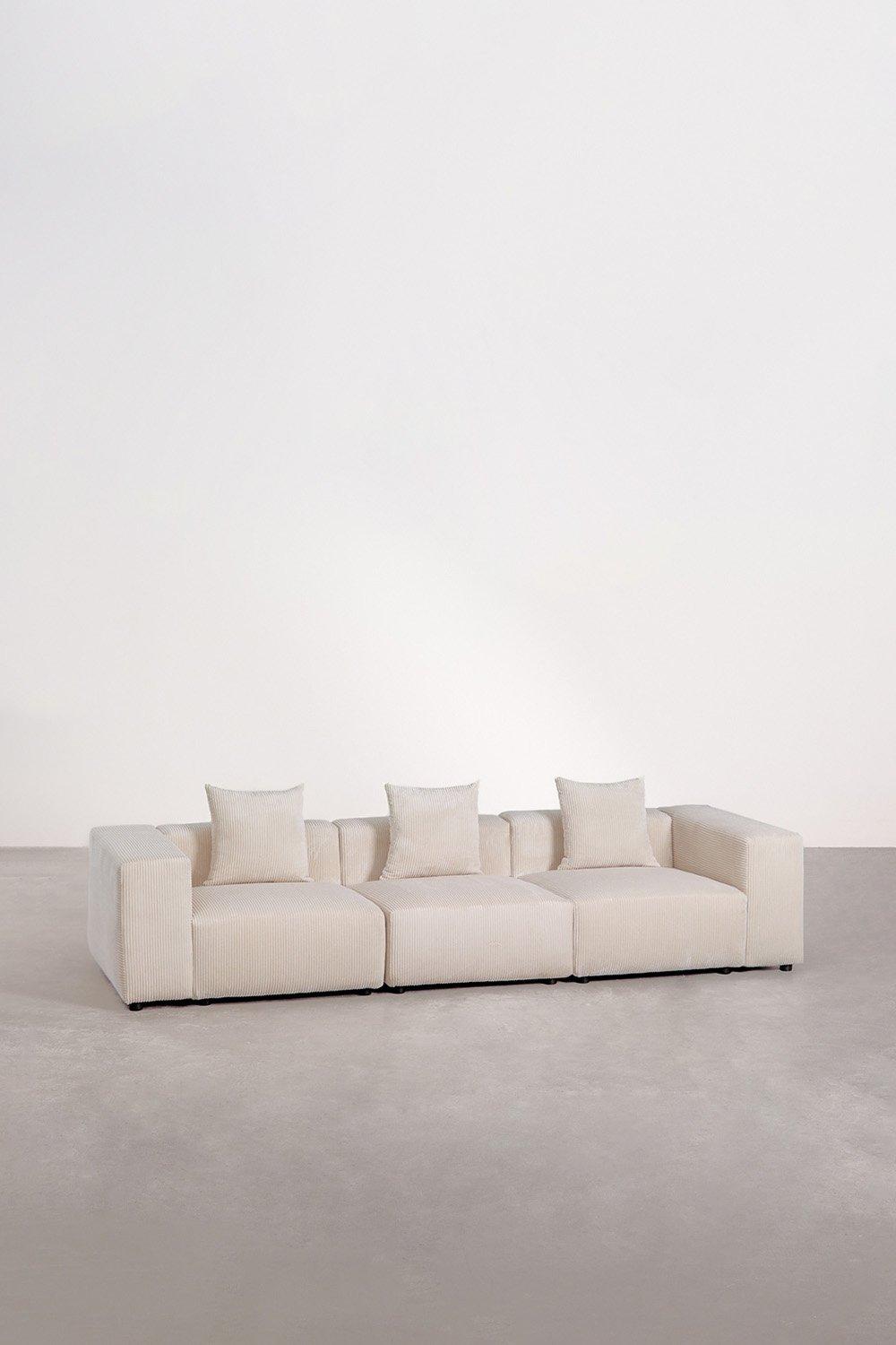 Sklum Sofá Modular De 3 Piezas (↔︎315 Cm) Con Reposabrazos Alto Bruna