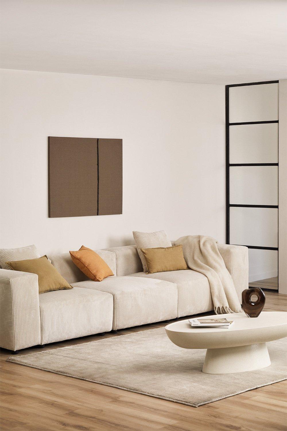 sklum Sofá modular de 3 piezas (↔︎315 cm) con reposabrazos alto Bruna
