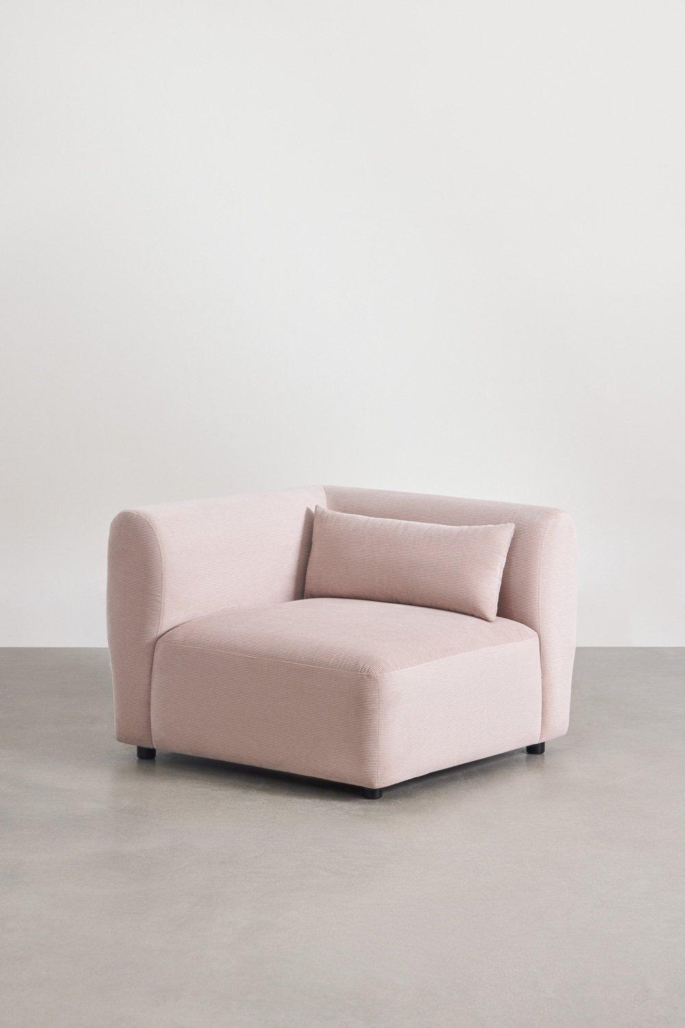 Sklum Sofá Modular De Canto De 4 Peças Com Chaise Longue Esquerda E Pufe Fogler