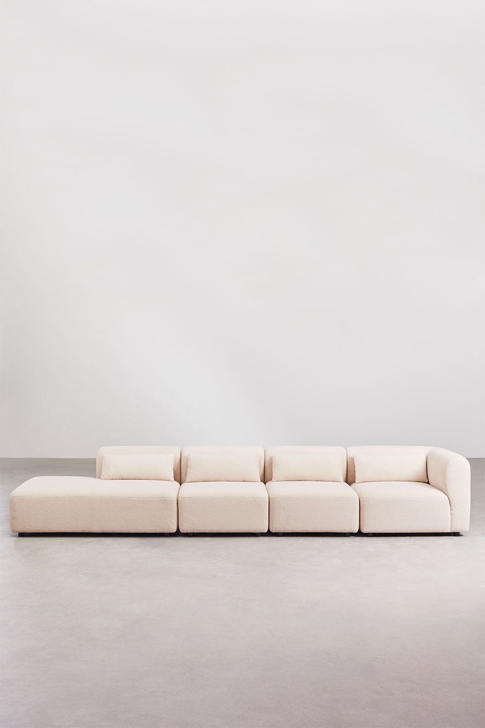 Sklum Sofá Modular Esquinero De 4 Piezas Con Diván Izquierdo Fogler
