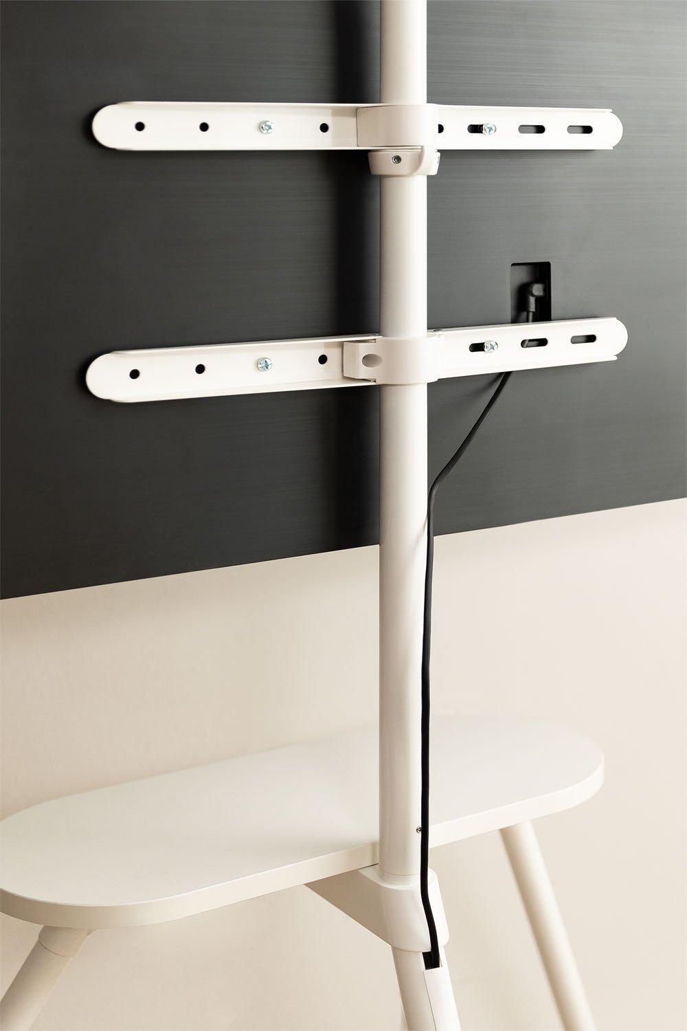 Sklum Soporte De Pie Trípode Para TV En Acero Y Madera Franzier