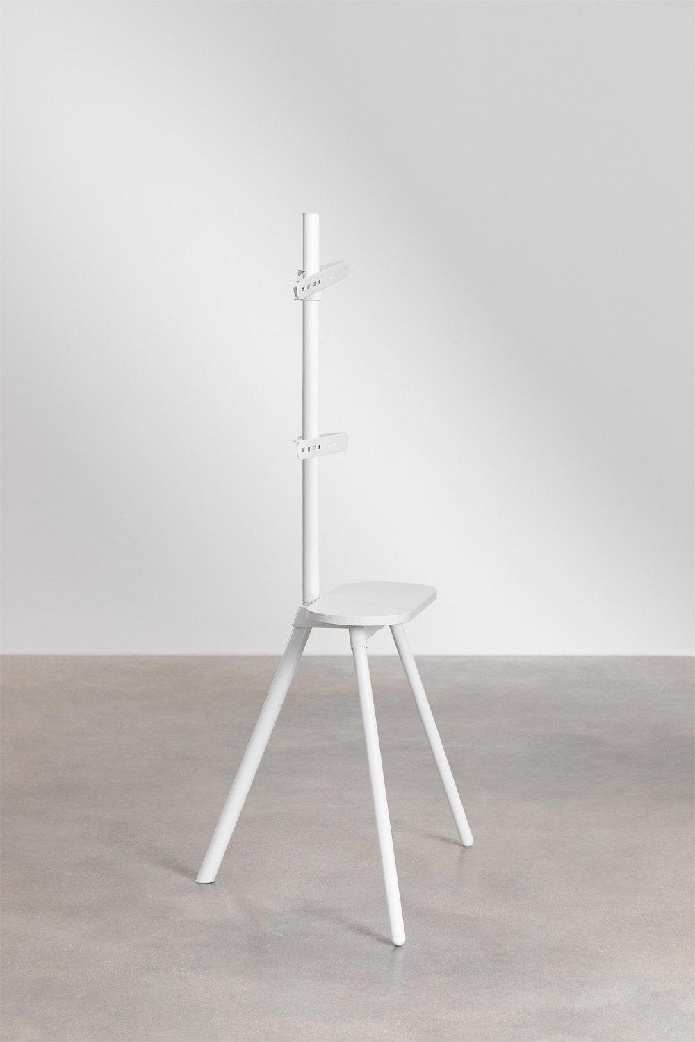 Sklum Soporte De Pie Trípode Para TV En Acero Y Madera Franzier