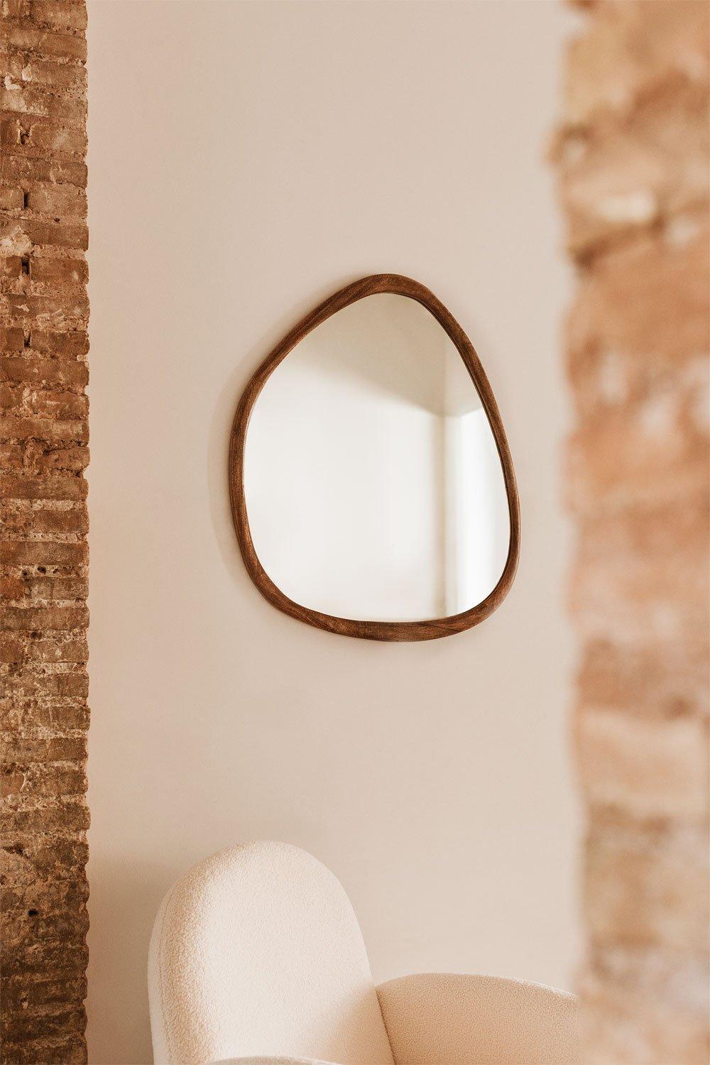 sklum Specchio da parete in legno di mango (86x70 cm) Dilian