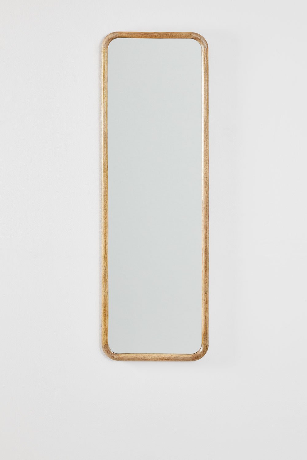 Sklum Specchio Da Parete Rettangolare In Legno Di Mango (36 5x115 Cm) Mirtzia