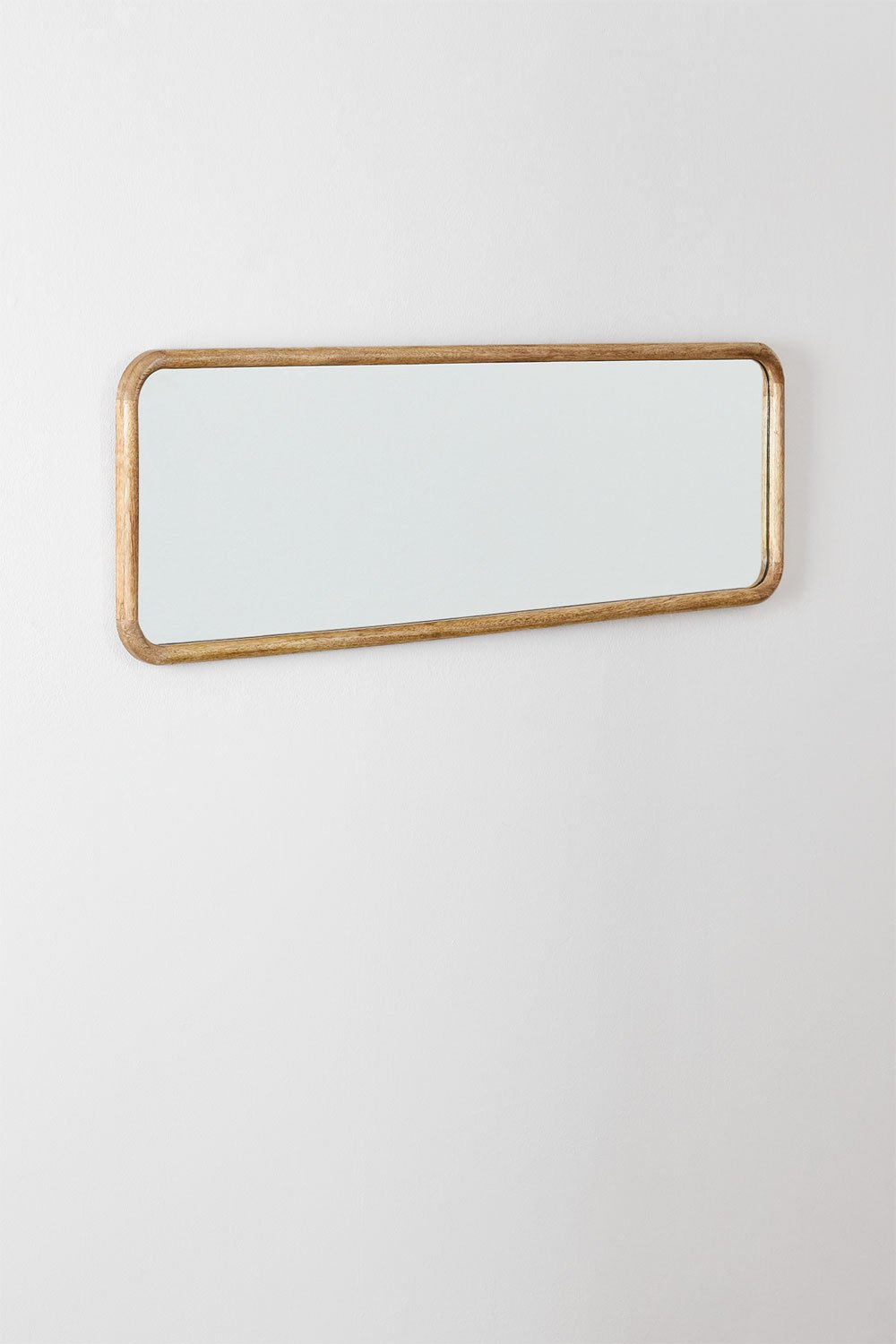 Sklum Specchio Da Parete Rettangolare In Legno Di Mango (36 5x115 Cm) Mirtzia