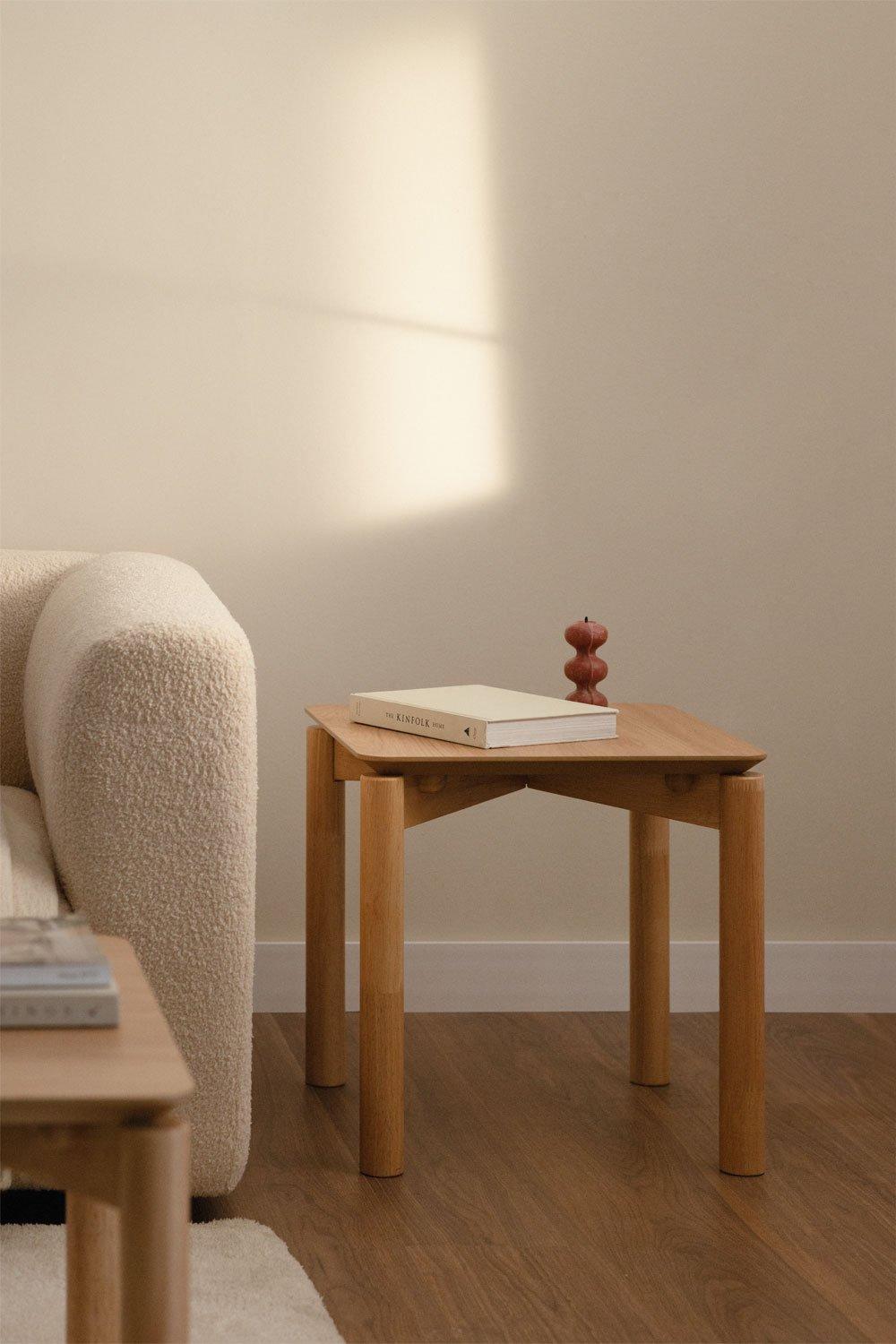 sklum Square side table 50x50 cm in MDF with Munden oak veneer